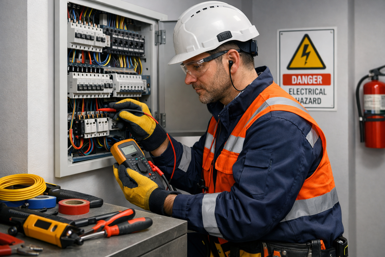 Bezpieczeństwo przy pracach elektrycznych - zakres prac